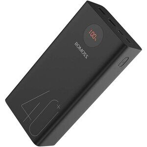ROMOSS Power Bank, 40,000mAh 18W Portable Phone Charger with USB C Fast